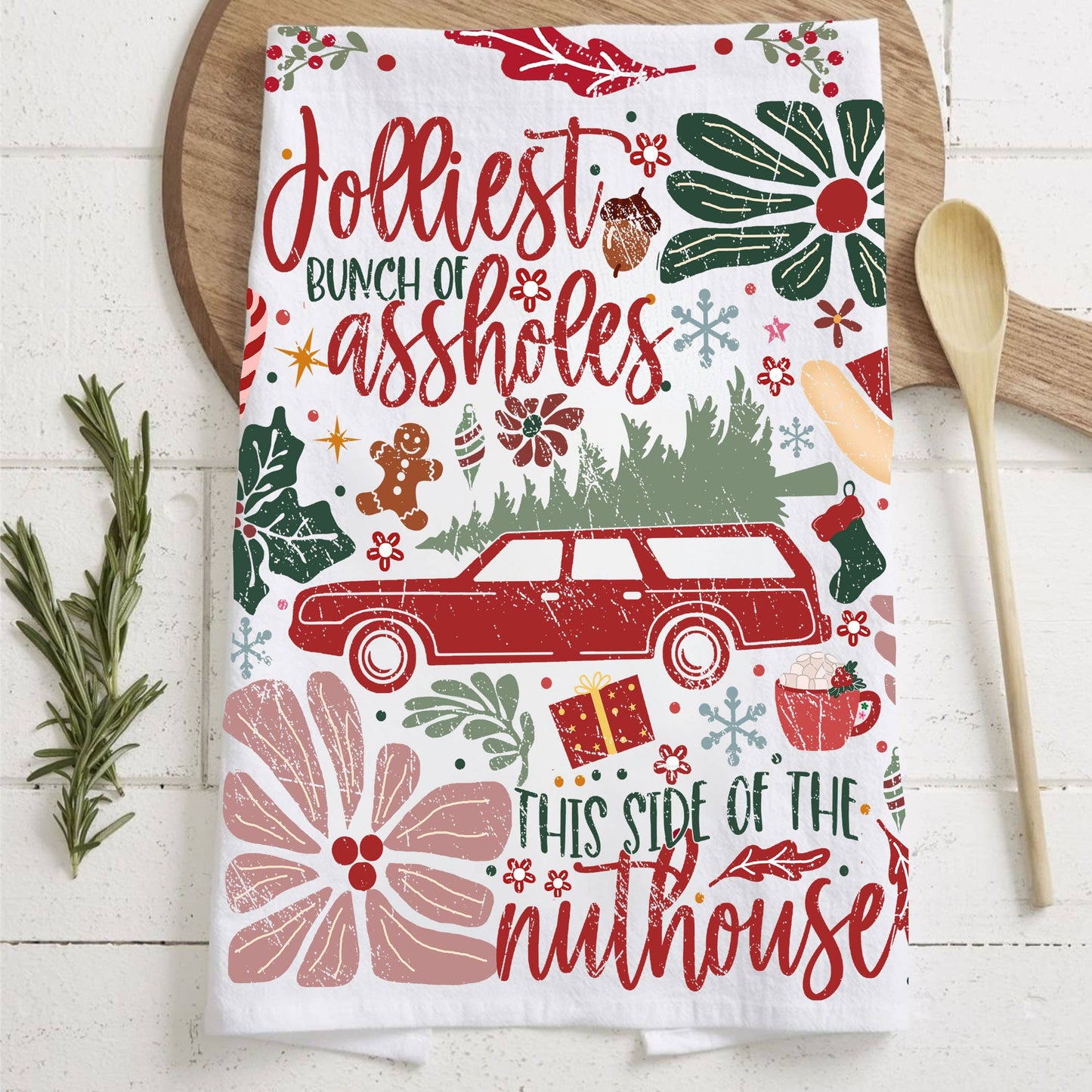 Griswold Christmas Decor | Jolliest Bunch | Tree Farm Towel