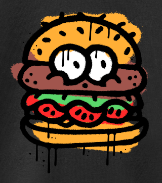 “BURGER'' T-SHIRT & PULL-ON SHORTS Set