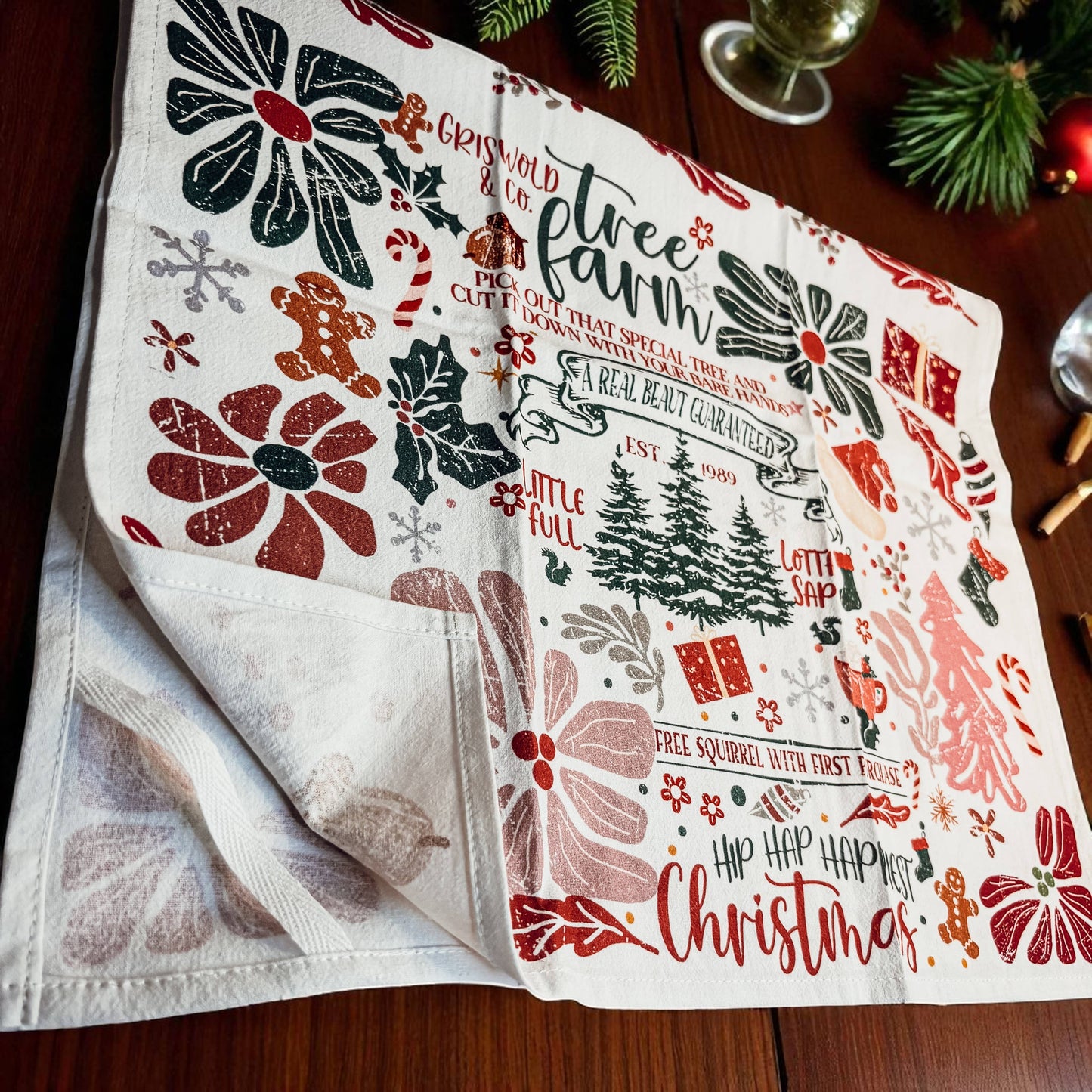 Griswold Christmas Decor | Jolliest Bunch | Tree Farm Towel