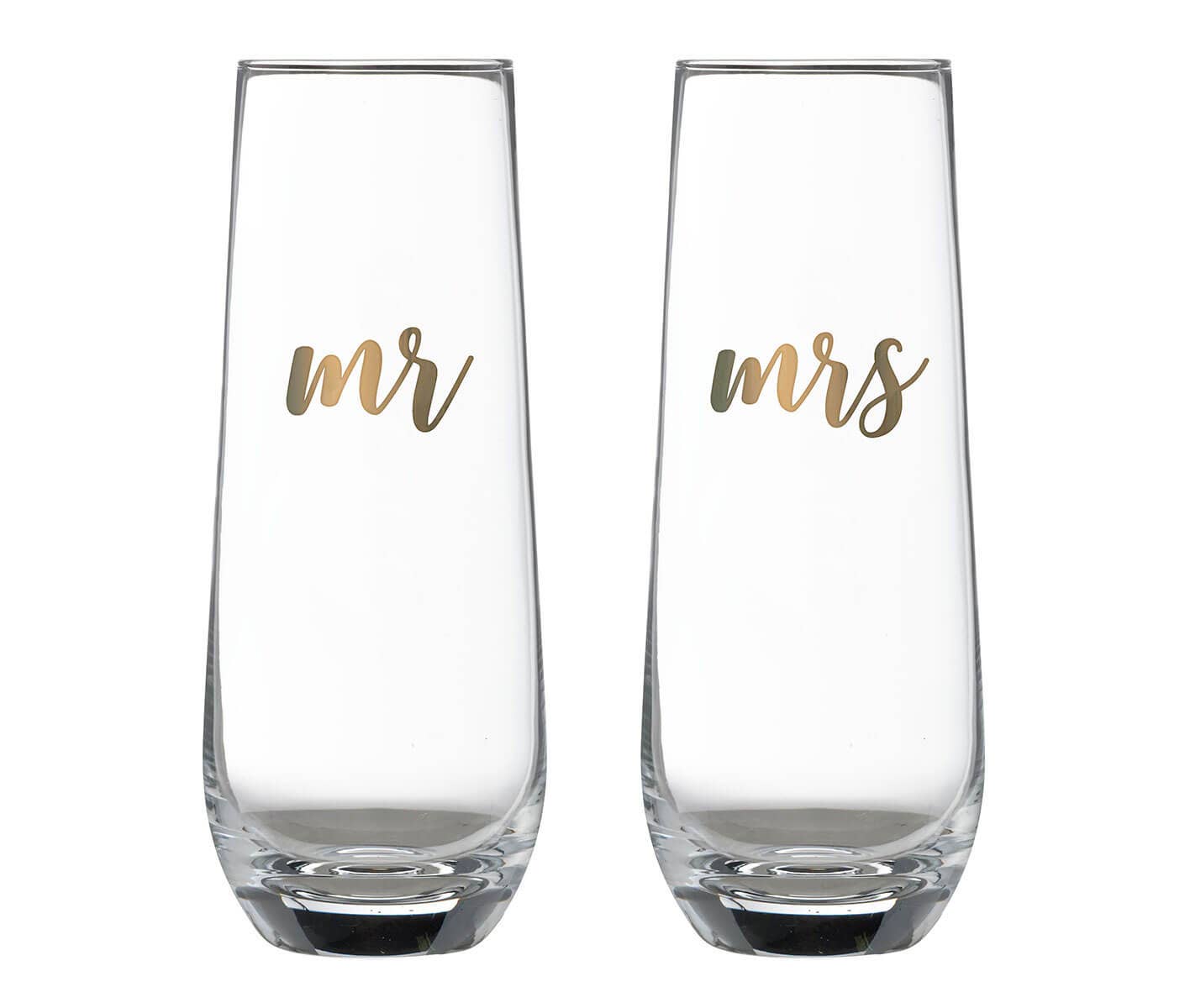 Mr & Mrs Champagne Glass Set