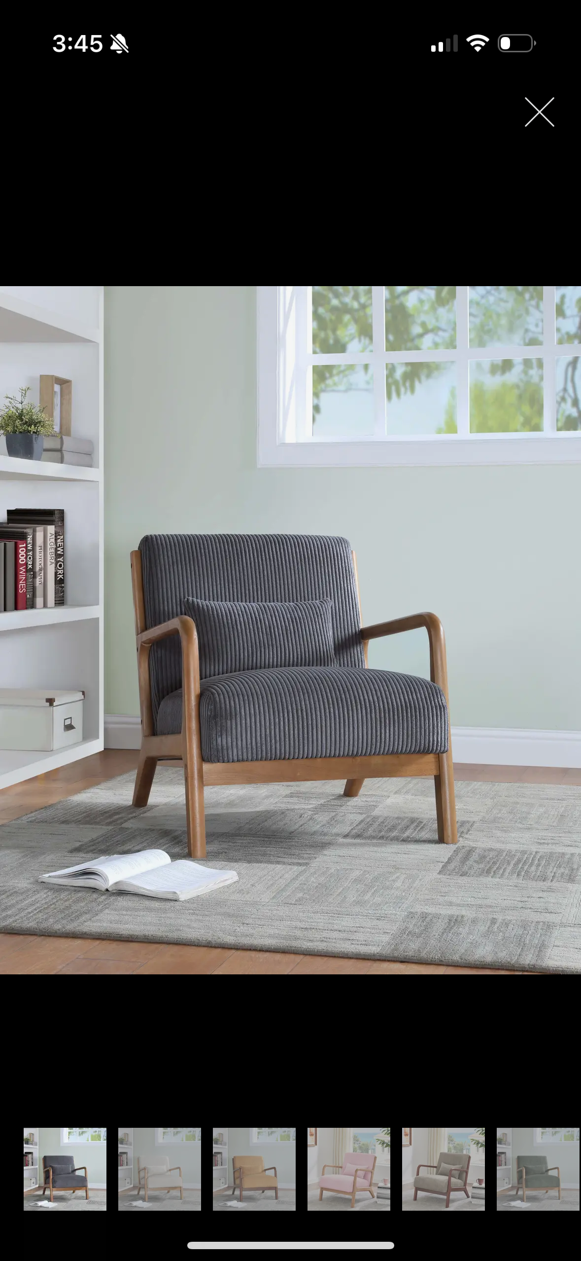 Corduroy Wooden Lounge Chair – Nordic Style Seating