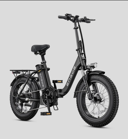Engwe L20 2.0 Folding Fat Tire E-Bike – 750W Motor, 80 Mile Range