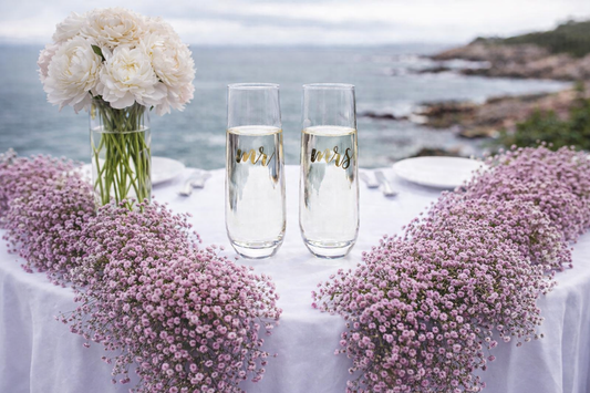 Mr & Mrs Champagne Glass Set