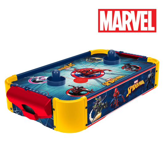 Marvel Spider-Man Electric Wooden Tabletop Air Hockey