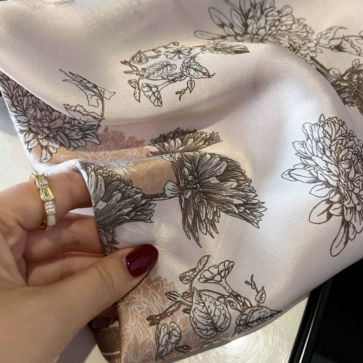 Pure Silk Ribbon Scarf 100% Mulberry Long Tie