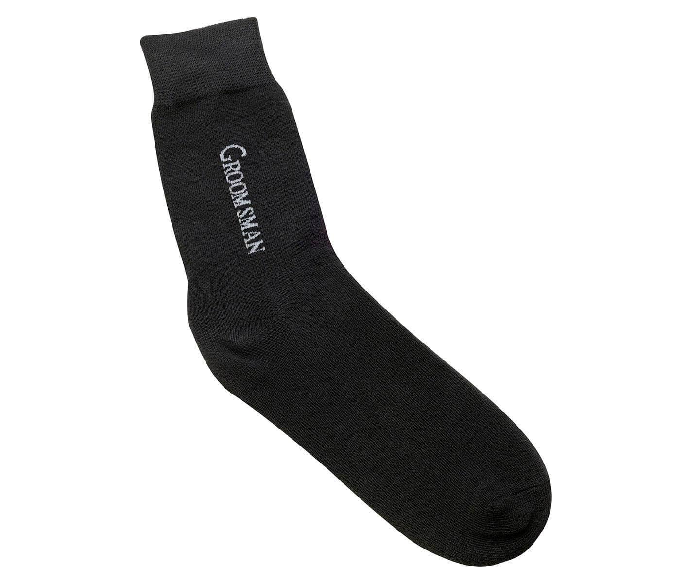 Black Groomsman Socks