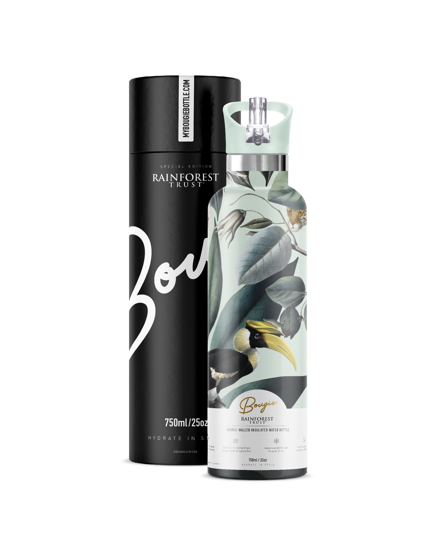 Rainforest Trust – Animal Jungle Insulated Water Bottle | 25