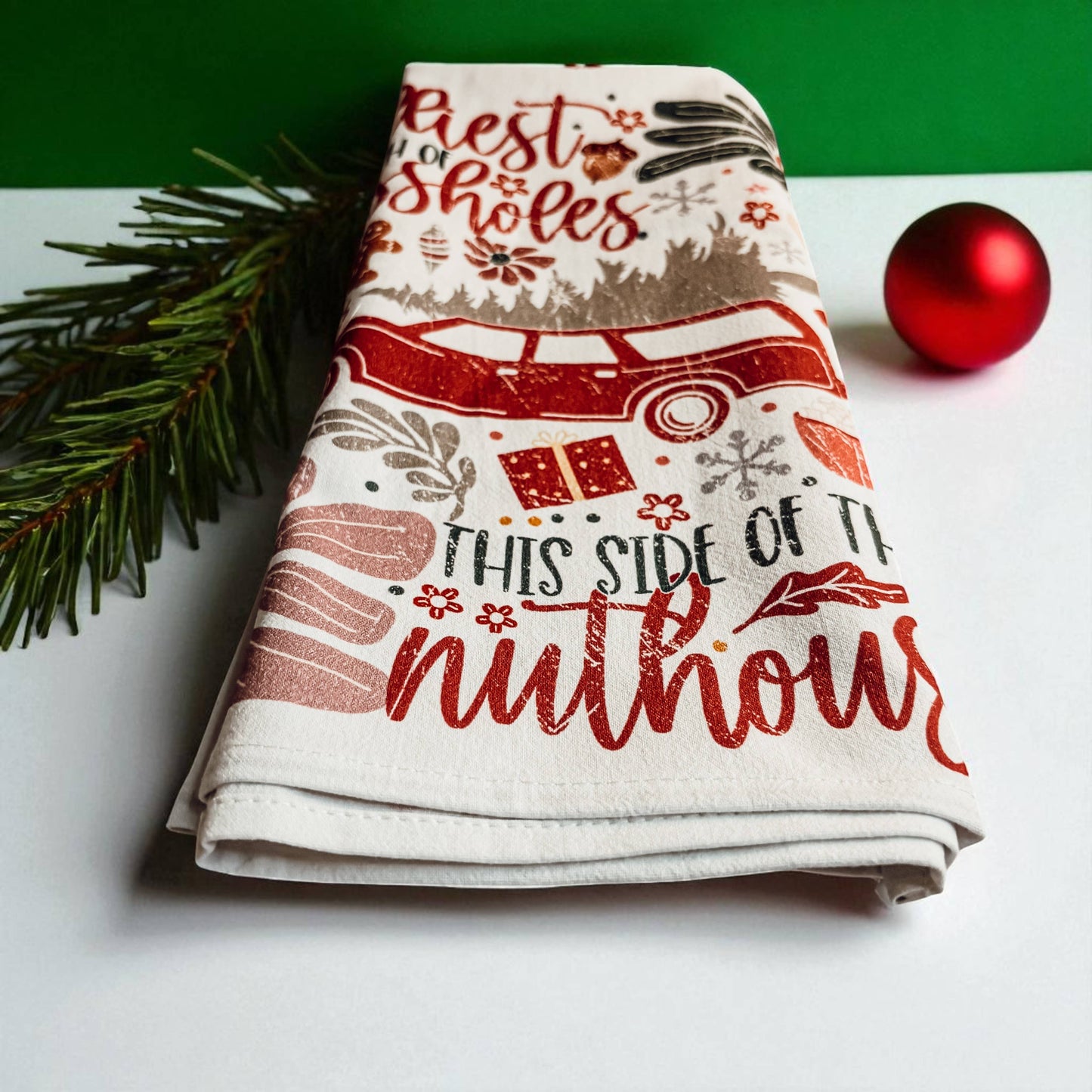 Griswold Christmas Decor | Jolliest Bunch | Tree Farm Towel