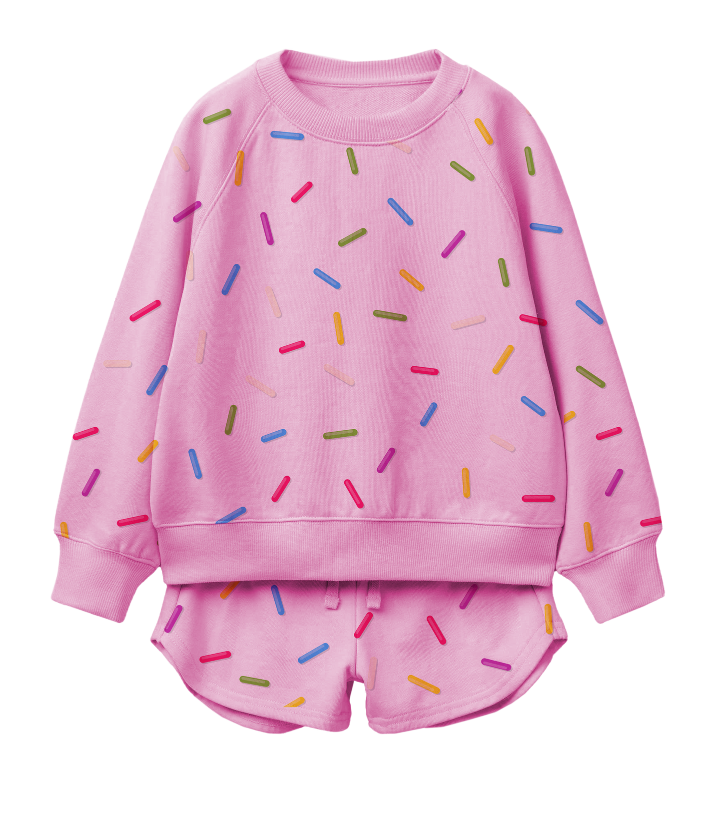 Girls’ Confetti Sweatshirt & Matching Short Set