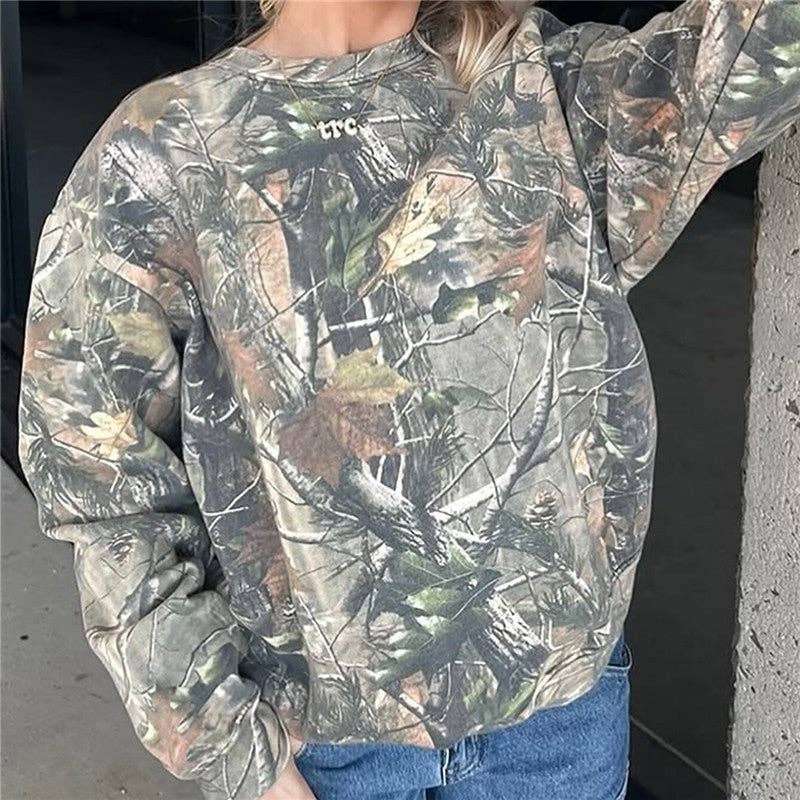 Printed Loose Fit Long Sleeve Shirt