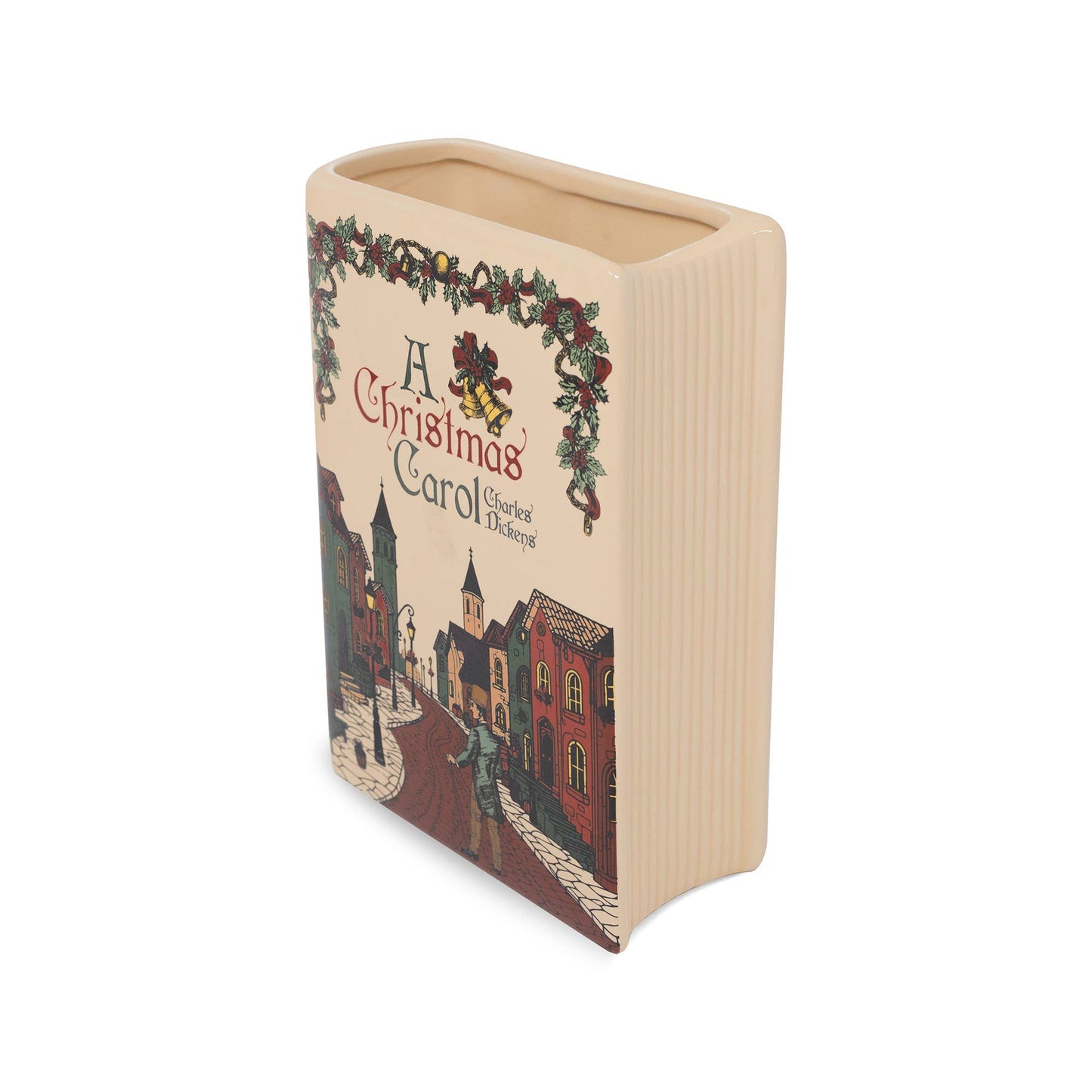 Large Holiday Book Vase, A Christmas Carol