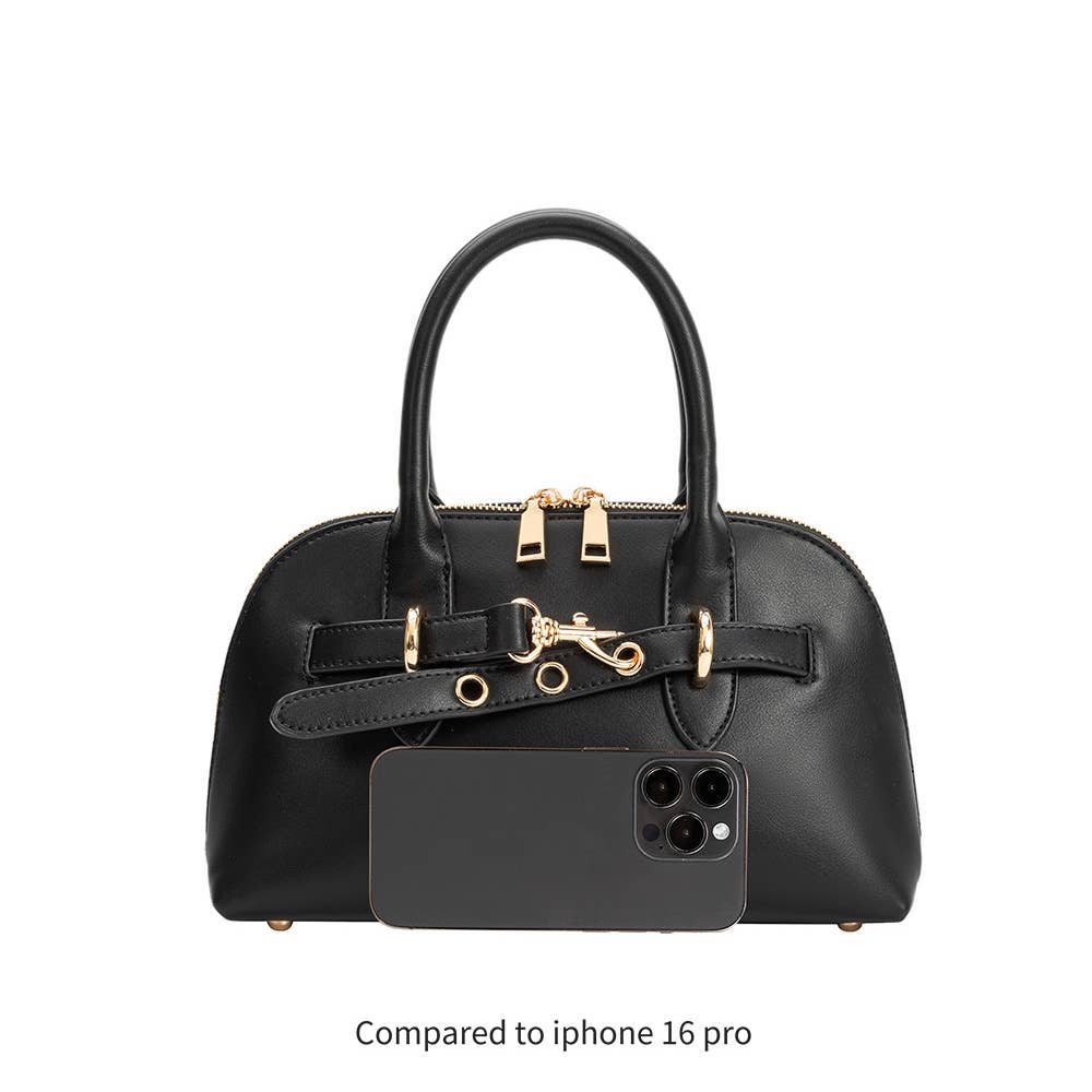 Rue Burgundy Recycled Vegan Top Handle Bag (Preorder)