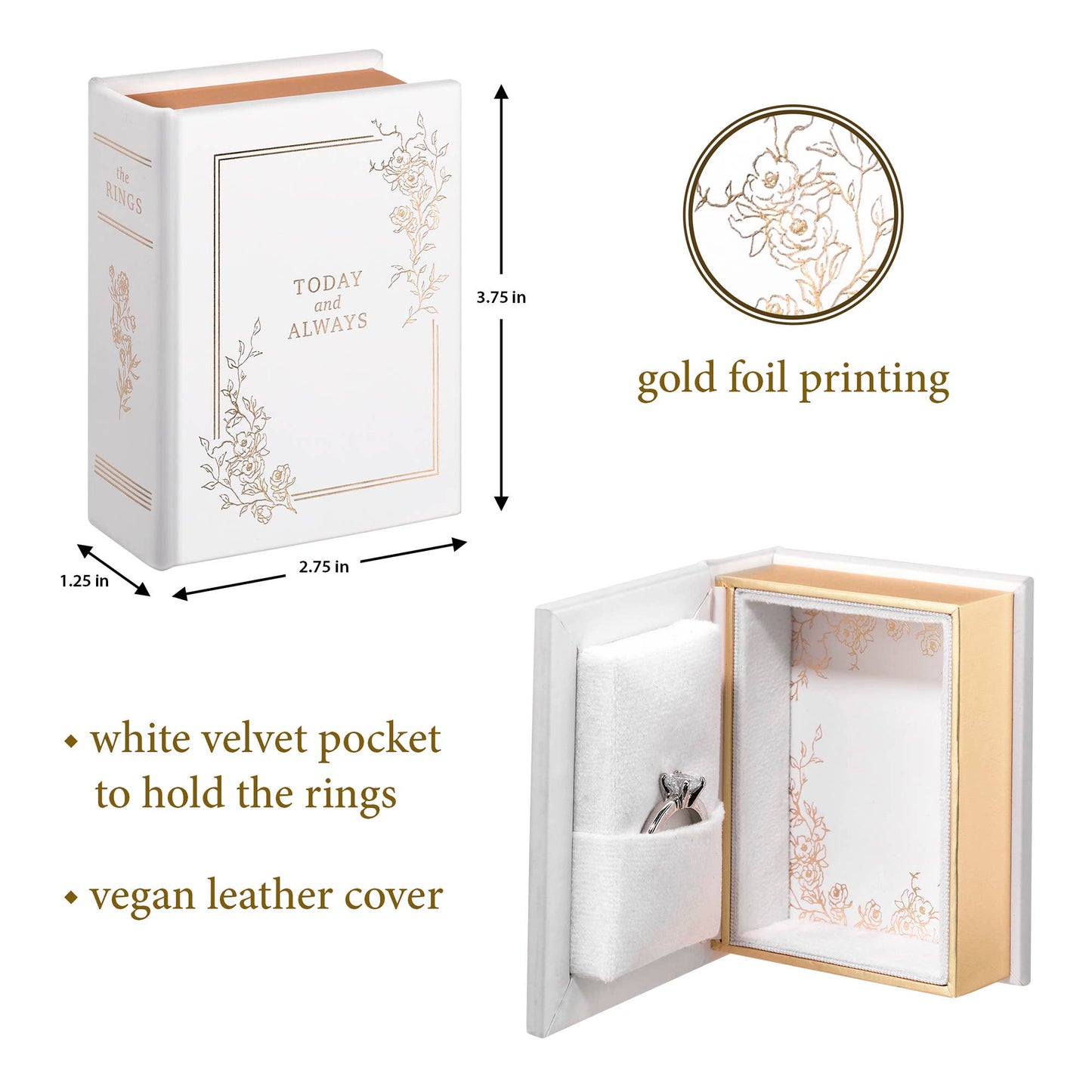 Lillian Rose Wedding Ring Book Box