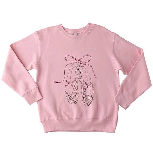 Pink Studded Ballet Sweatshirt
