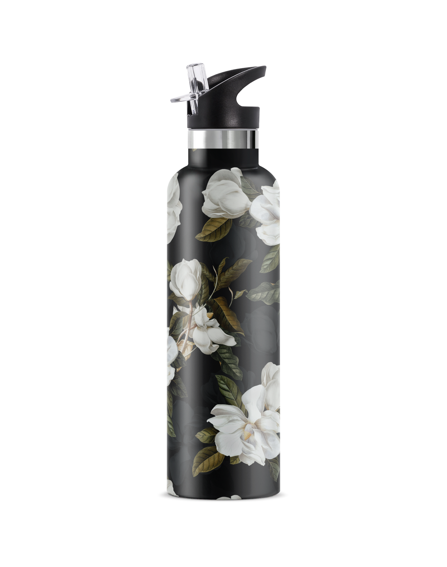 Magnolia – Dark Garden Insulated Water Bottle | 25oz