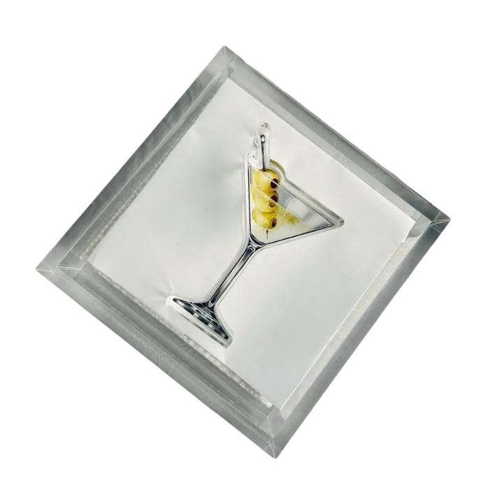 Acrylic Napkin Weight, Martini