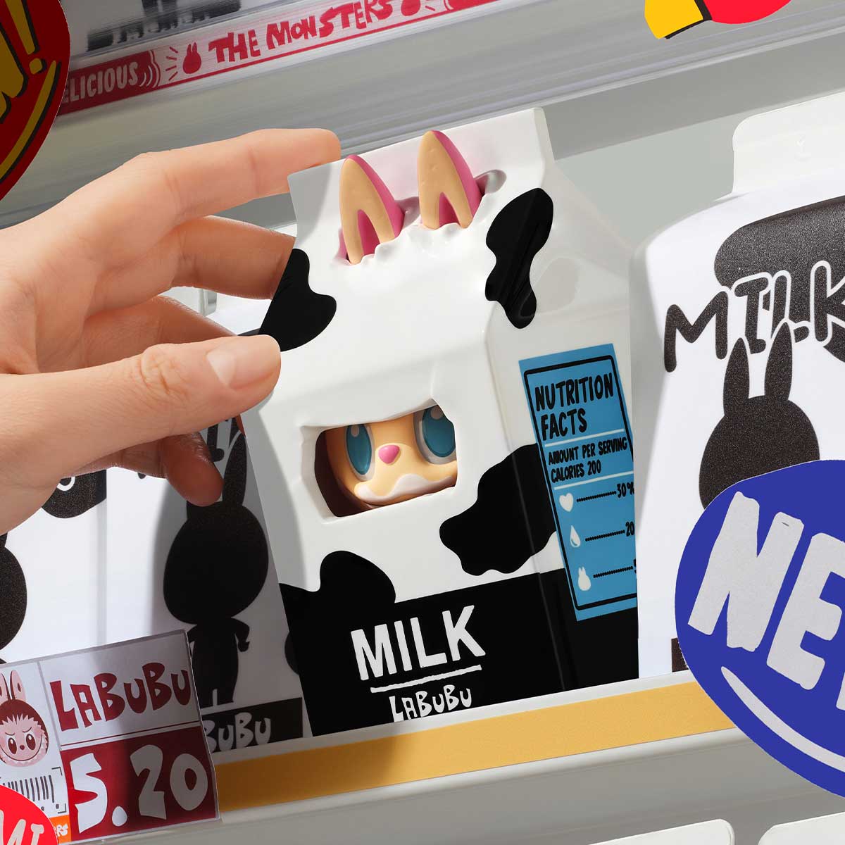 POP MART THE MONSTERS Wacky Mart Blind Box Series – Authentic Labubu Collectible Figure, Cup Noodle Edition, Surprise Toy