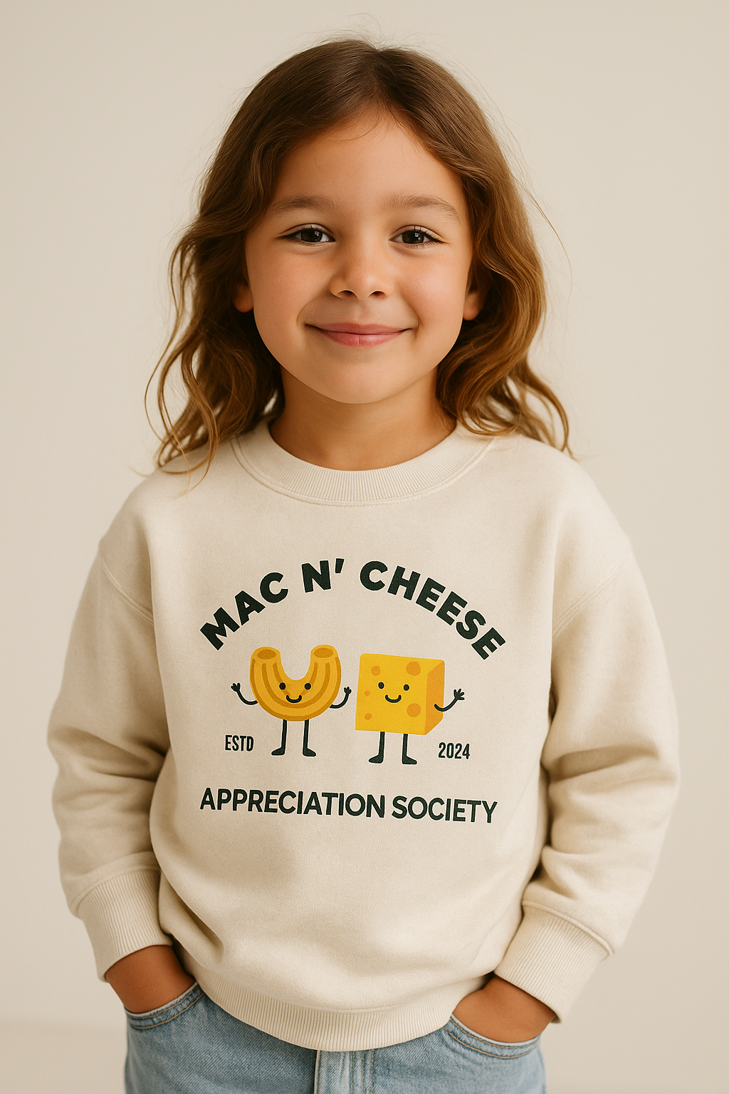 Kids Mac & Cheese Appreciation Sweatshirt