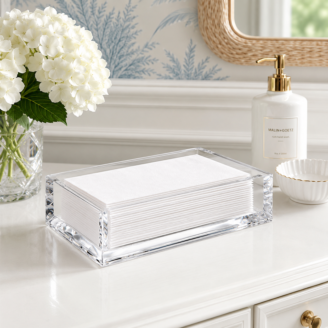 Guest Towel Napkin Holder, Acrylic