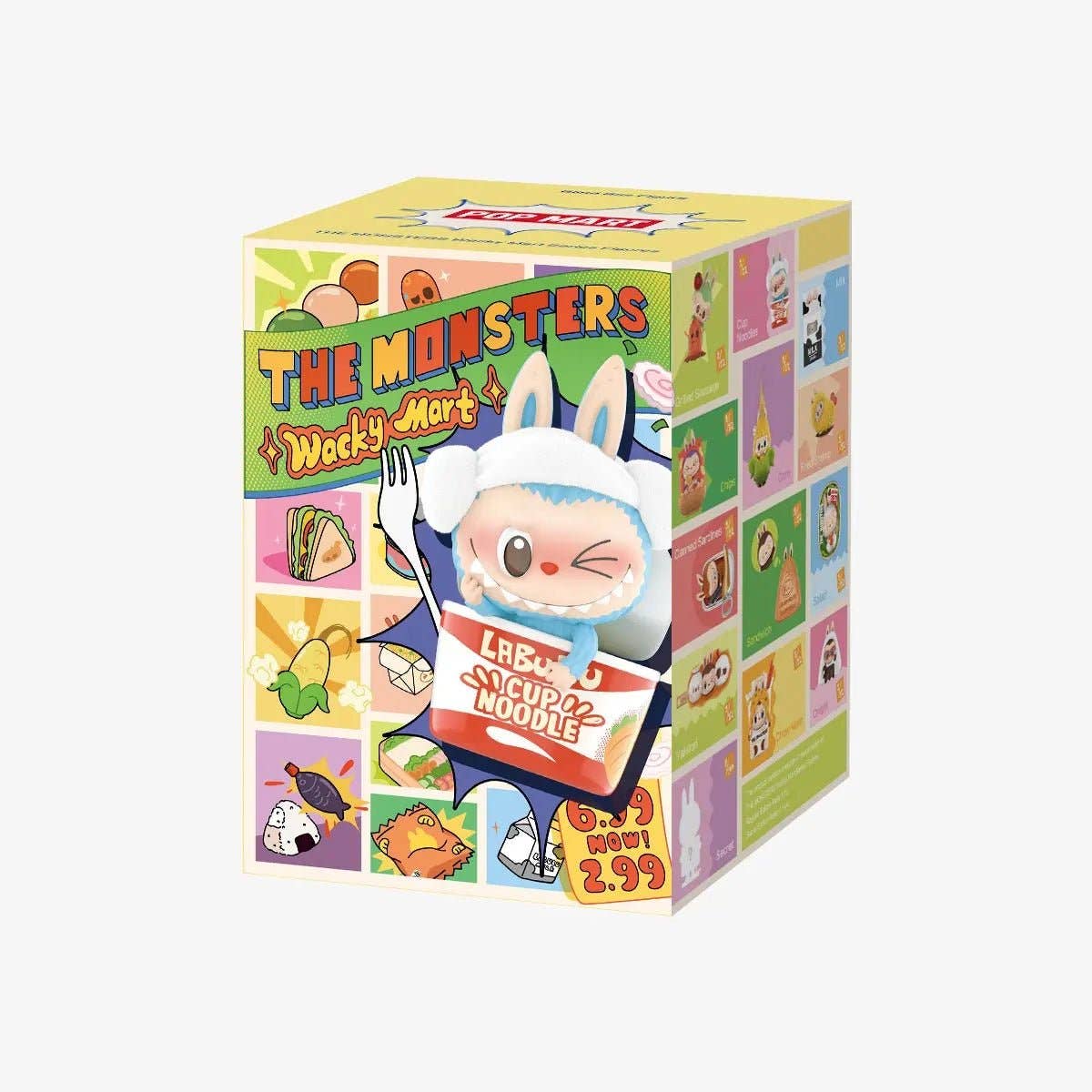 POP MART THE MONSTERS Wacky Mart Blind Box Series – Authentic Labubu Collectible Figure, Cup Noodle Edition, Surprise Toy