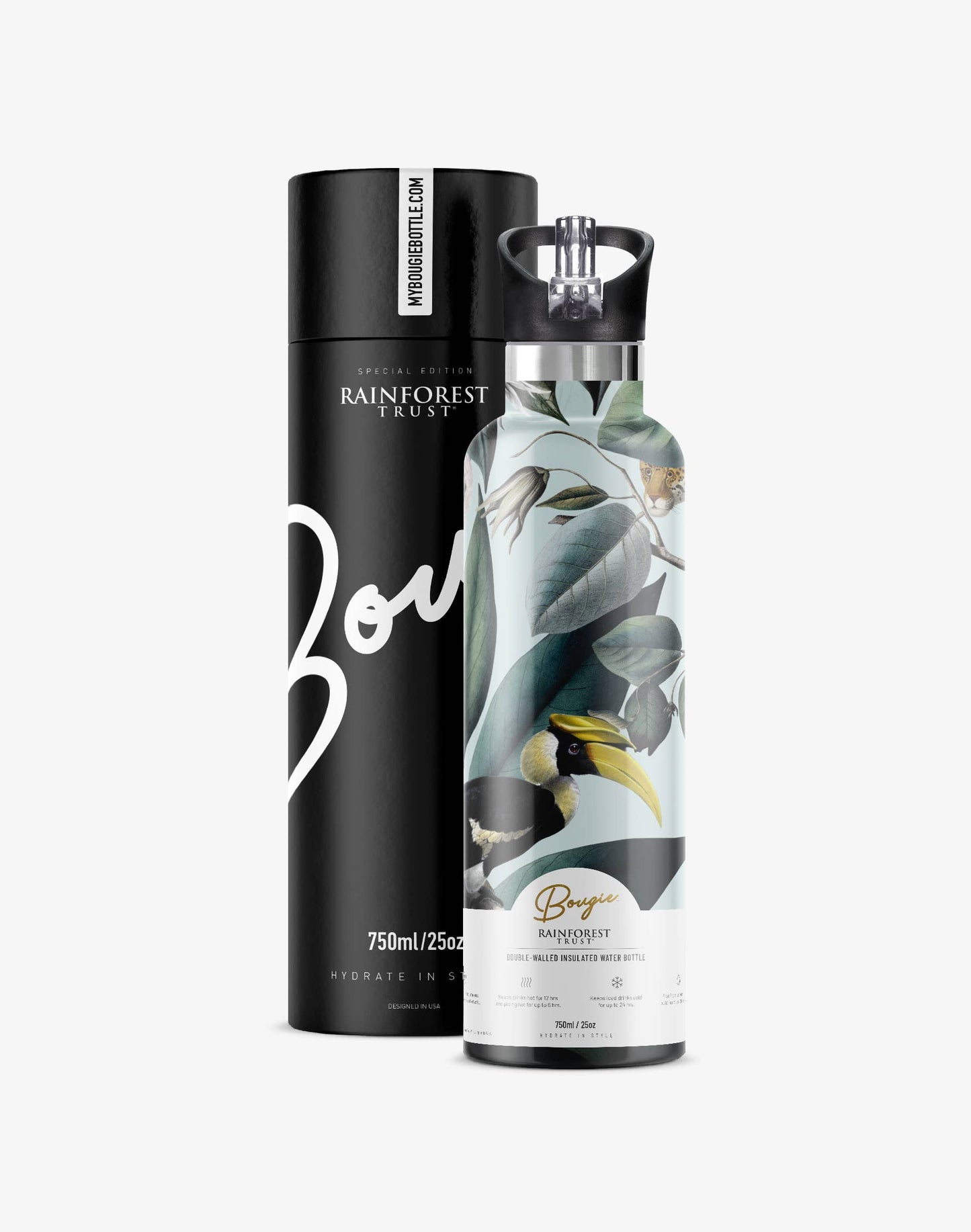 Rainforest Trust – Animal Jungle Insulated Water Bottle | 25