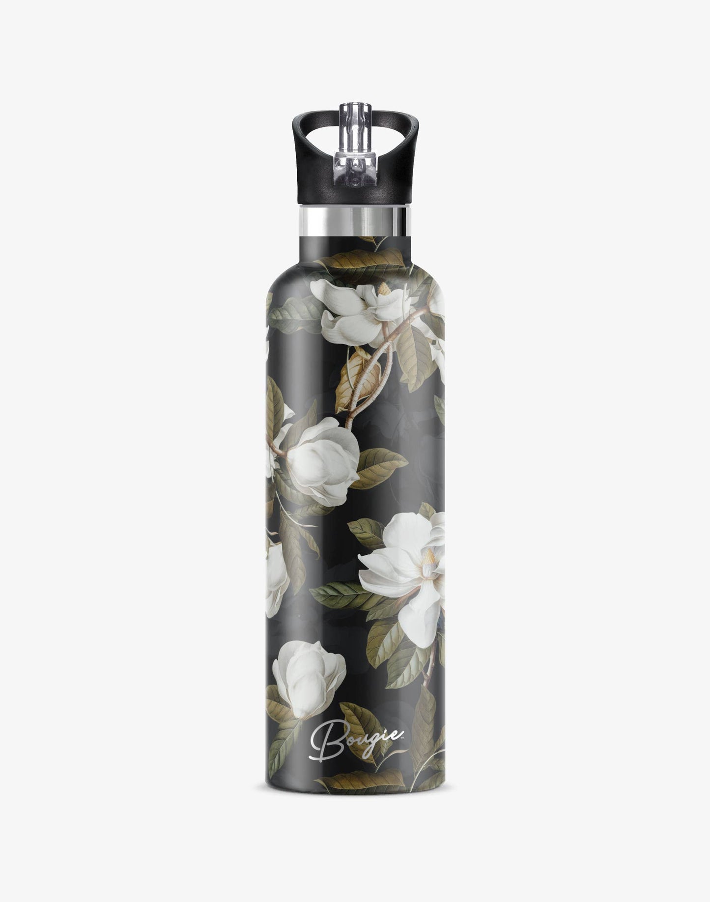 Magnolia – Dark Garden Insulated Water Bottle | 25oz