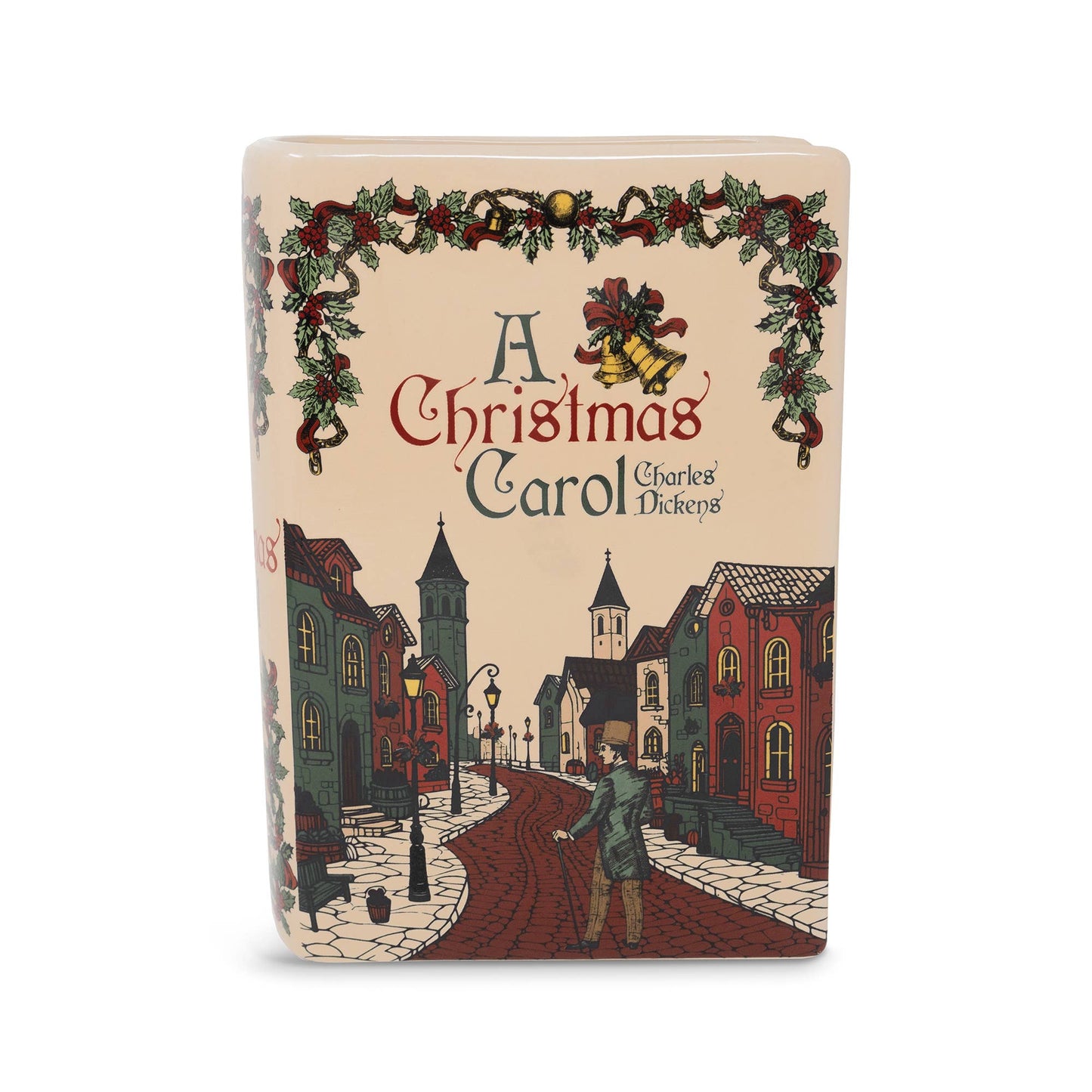 Large Holiday Book Vase, A Christmas Carol
