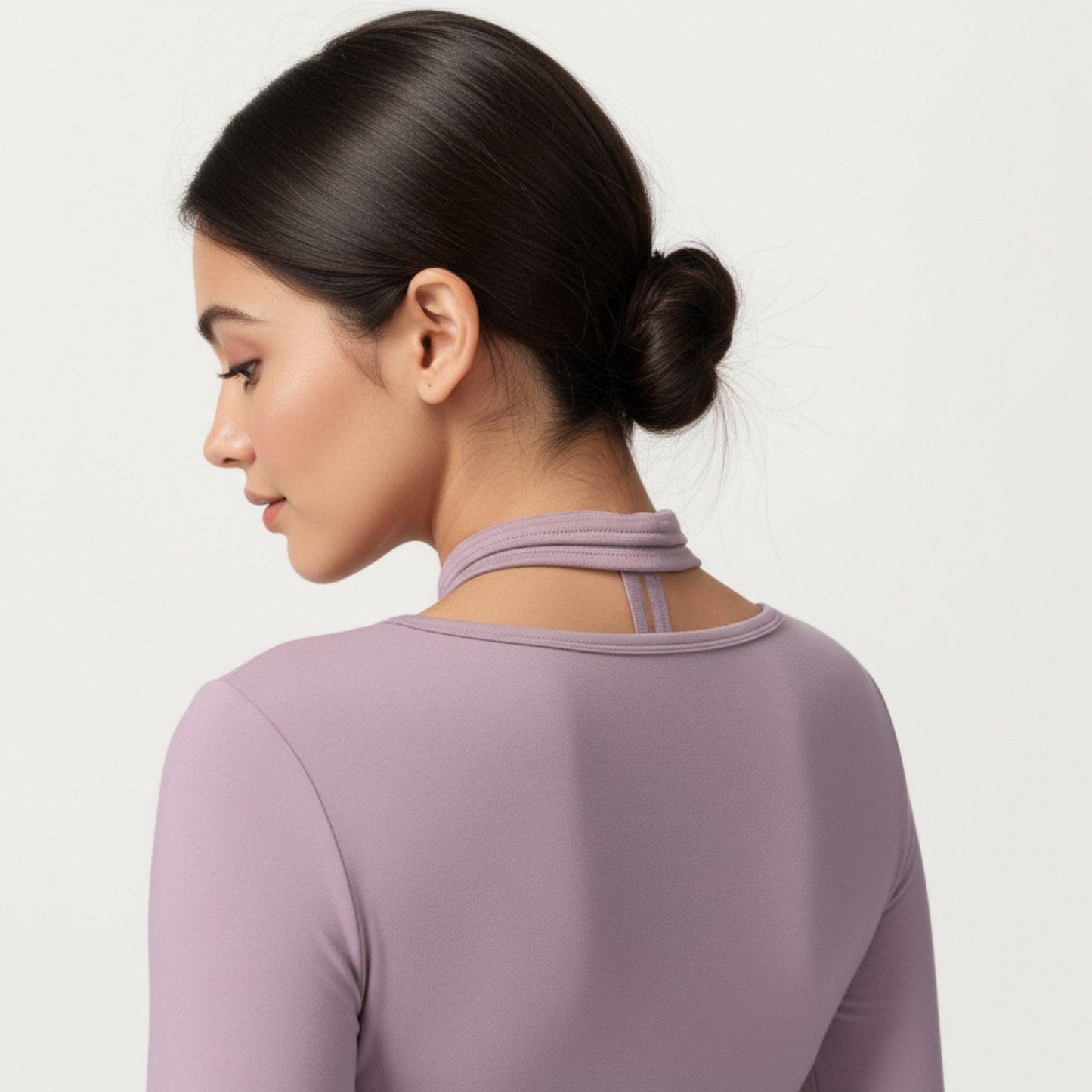 V-Neck Belted Waist Layering Piece Outwear with Front Tie De