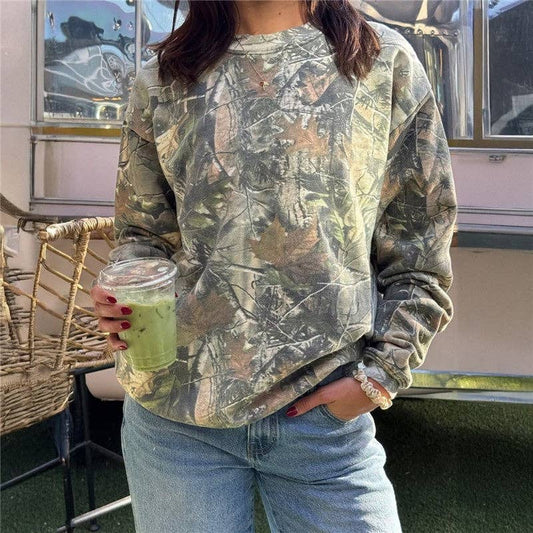 Printed Loose Fit Long Sleeve Shirt