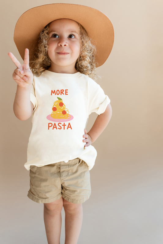 Pasta Kids Graphic Tee | Organic Cotton Gender Neutral Kids T-Shirt