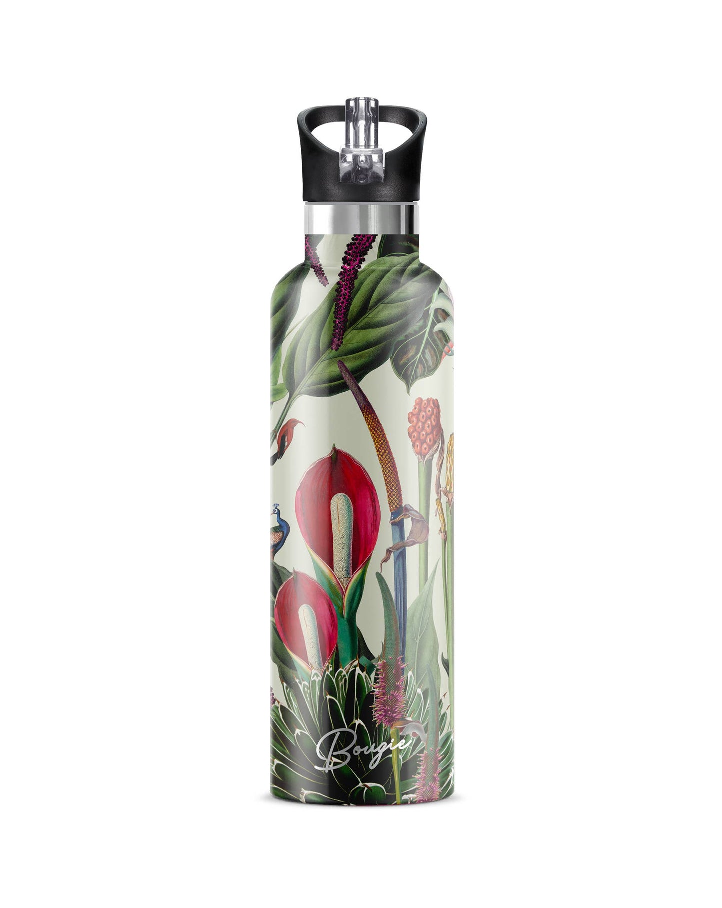 Hokuloa – Anthurium Floral Insulated Water Bottle | 25oz